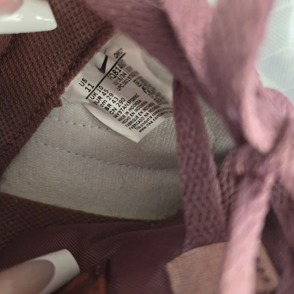 Nike Blazer Leather Maroon and White Sneakers Size 11 Worn Once 🎉 HP 🎉 - Picture 10 of 10